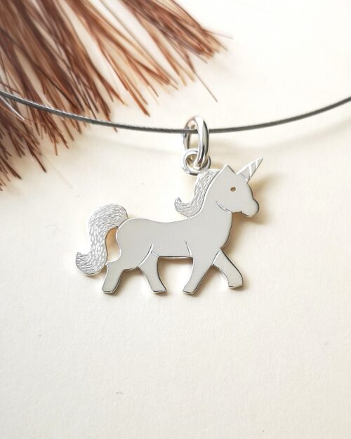 Sterling silver "Unicorn" pendant